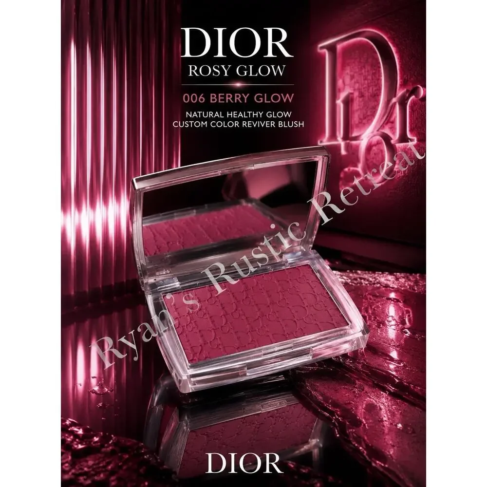 Dior Rosy Glow Powder Blush 006 Berry 0.15 oz NEW